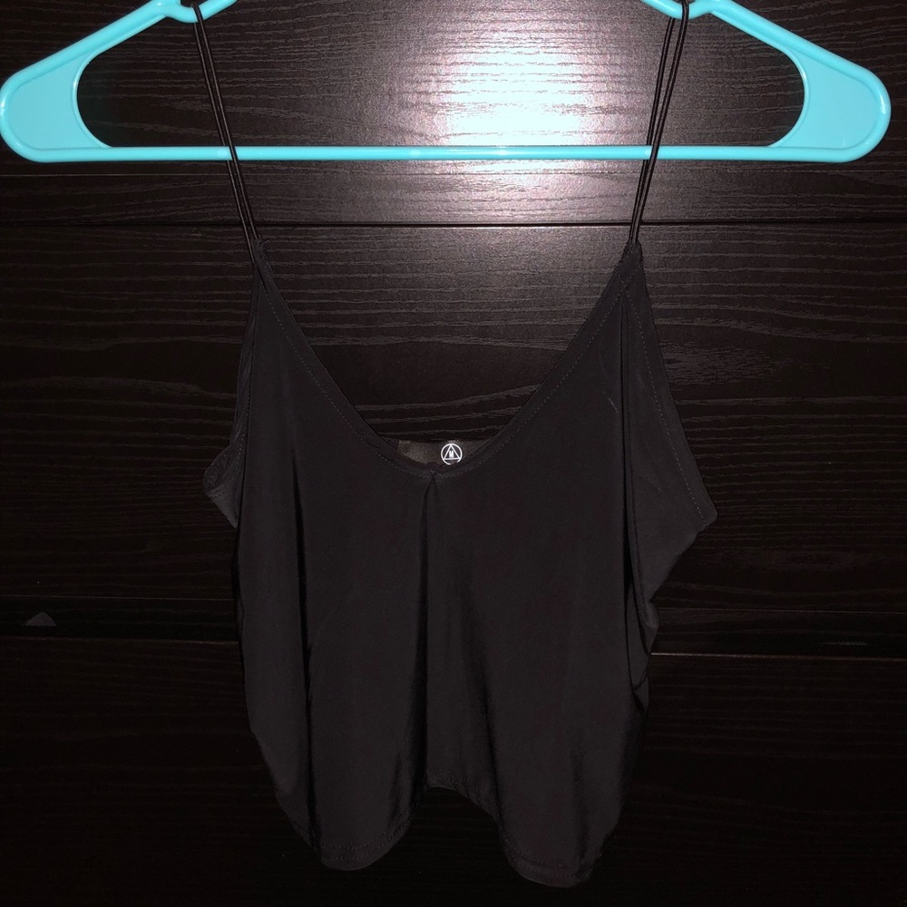 Spaghetti strap cami crop